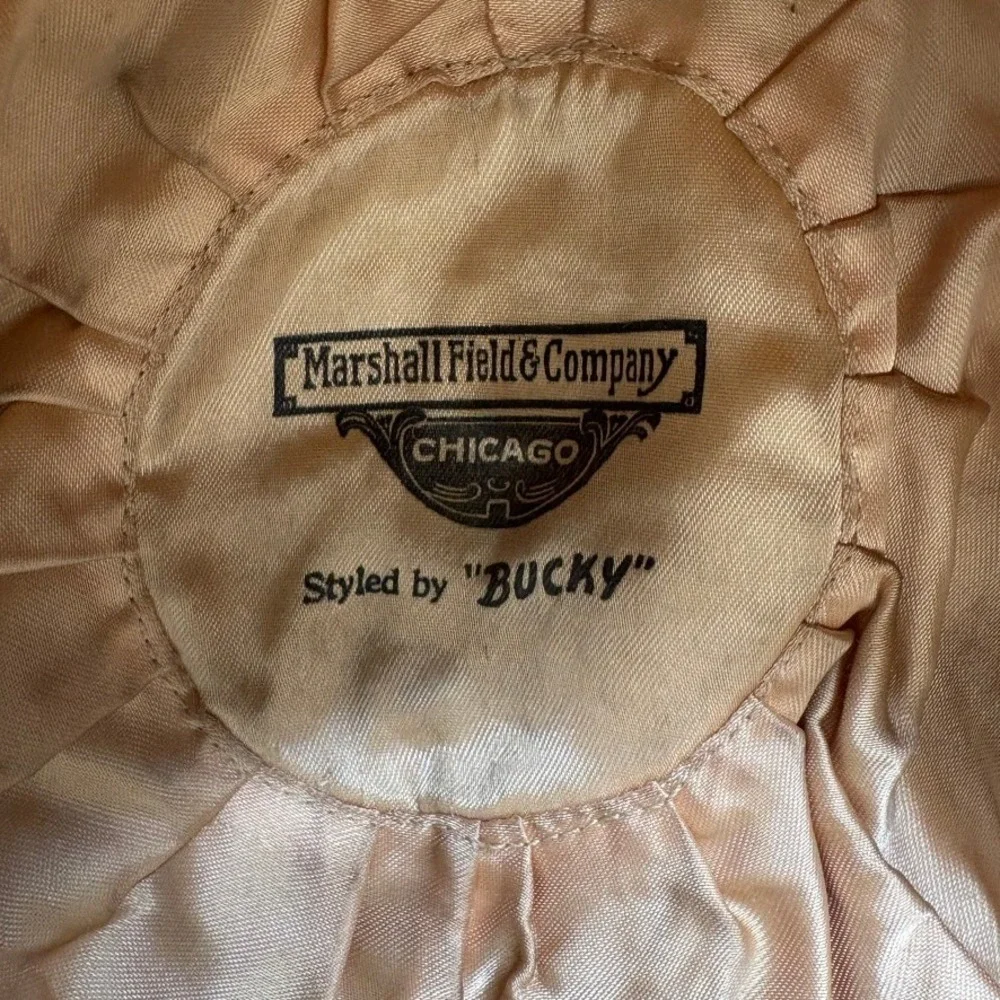Vintage‎ MARSHALL FIELD Newsboy Cap Men's OS Brown Tweed Wool Flat Cap
